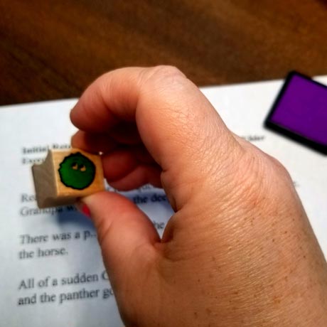 Stamp and Hand